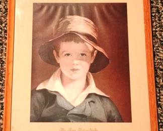 455 - Framed Print - Boy 12 x 10 Inches
