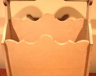 528 - Wood Magazine Holder 13 x 16 x 8 Inches
