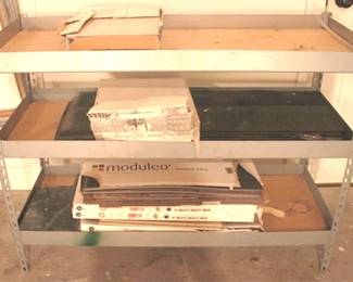 417 - Metal Shelf w/ Contents 35.5 x 48 x 10
