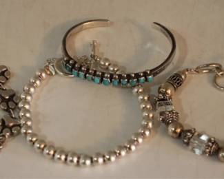 727 - 4 925 Sterling bracelets
