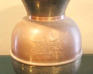 320 - Union Pacific RR Brass Spittoon - 11" tall
