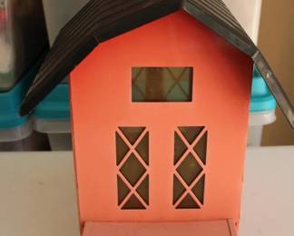 108 - Metal Birdhouse 12 x 10 x 10

