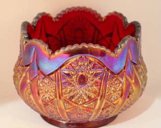 754 - Carnival glass bowl, 4.5"
