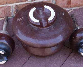 18 - Ceramic Insulators 3pc Lot
