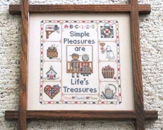 269 - Framed Needlepoint - 13 x 11
