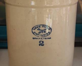 178 - 2 Gallon Stoneware Crock 10 x 9 Inches
