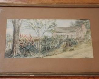 783 - Vintage framed art, 23 x 15
