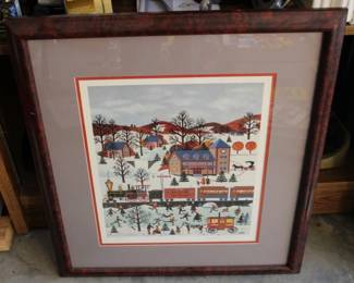 69 - Wooster Scott Signed / Numbered Print The View at Ardmore Junction #1340/1375 25 x 21
