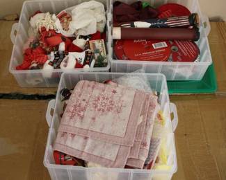 83 - Christmas Items Plastic Tote (3)
