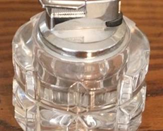 284 - Mikasa Crystal Table lighter - 3.5" tall
