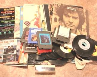 396 - Assorted Records-LP's, 45's & 8-Tracks
