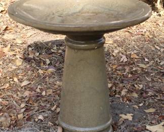 7 - Bird Bath - Pottery 18.5 x 19 inches
