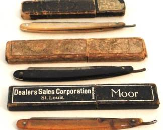 797 - 3pc Straight Razors w/Cases
