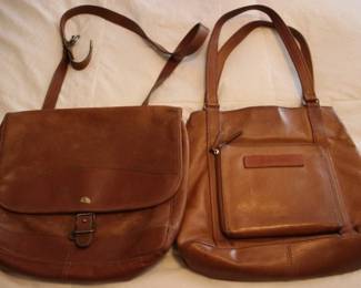626 - 2 Fossil leather purses, 11.5 x 18.5
