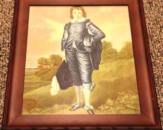 524 - Framed Print Blue Boy 25 x 20 Inches
