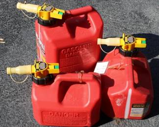 55 - 3 Plastic Gas Cans
