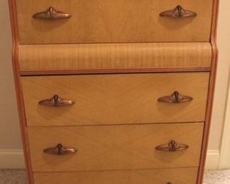 253 - Vintage Waterfall tall chest 48 x 30 x 16
