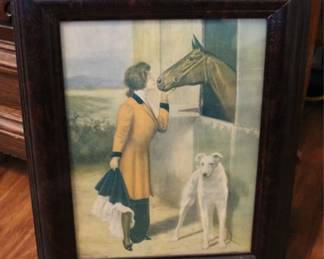 622 - Framed print, 15.5 x 12.5
