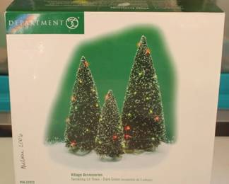 165 - Dept 56 "Twinkling Lit Trees" w/ box
