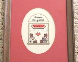 268 - Framed Needlepoint - 11.5 x 9.5
