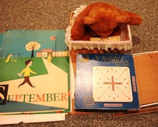 559 - Lot of Assorted Items September / Scrabble Book
