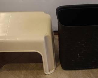 638 - Step stool & trash can
