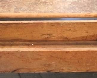 319 - Vintage Wooden Tool Box 10 x 36 x 10
