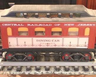 302 - Jim Beam Central Railroad of NJ Dining Car Bottle 16" long
