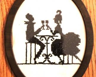 854 - Framed Needlepoint 10 x 8 Inches
