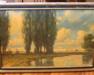 620 - Vintage framed print, 24.5 x 16.5
