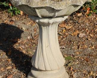 9 - Concrete Birdbath 23.5 x 20.5 inches
