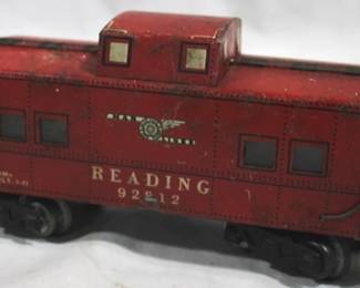 146 - Marx Reading Caboose 6 Inches Long O Gauge
