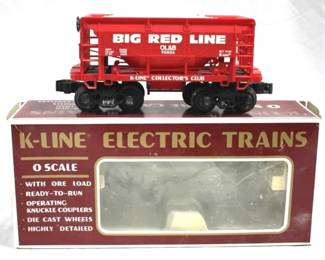 54 - K-Line 1994 Big Red Line Car in Box O Scale
