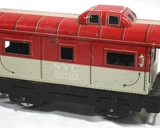85 - Marx NYC 20102 Caboose 6 Inches Long O Guage

