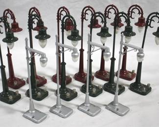 169 - 16 Model Train Street Lamps 8 Inches Tall
