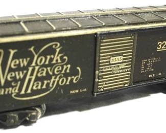 75 - Marx NY New Haven and Hartford Boxcar 8 Inches Long O Gauge
