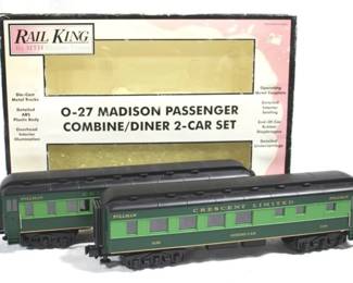 198 - Rail King Madison Passenger Car 2pc Set in Box
