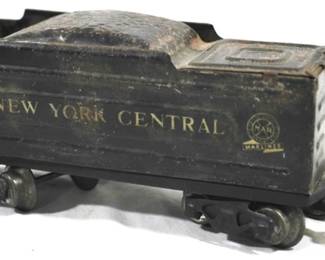 91 - Marx New York Central Coal Car 6 Inches Long O Gauge
