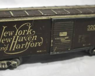 131 - Marx New York New Haven and Hartford Box Car 8 Inch Long O Gauge
