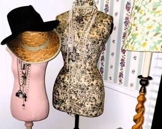 Mannequins and costume jewelry.  Tall Mannequin Sold