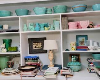 Turquoise, blue and green McCoy Collection