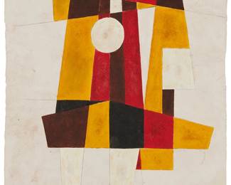 2075
Carlos Merida
1891-1984
Untitled, 1971
Acrylic on Amate paper
Signed and dated lower left: Carlos Merida
Sheet: 23.125" H x 15.5" W
Estimate: $4,000 - $6,000