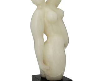 2007
Armando Amaya
b. 1935
Nude Woman, 1977
Carved marble on wood plinth
Incised signature and date: Amaya
Overall: 20" H x 7" W x 6.5" D
Estimate: $1,500 - $2,500