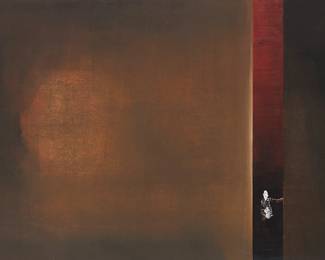 2104
Sair Garcia
b. 1975
Untitled, From The Series "Sleeping," 2009
Oil on canvas
Signed, dated, and inscribed verso: Sair Garcia
29" H x 40.5" W
Estimate: $3,000 - $5,000