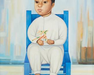 2029
Gustavo Montoya
1905-2003
Untitled, Portrait Of A Boy
Oil on panel
Signed lower right: Gustavo Montoya
20.5" H x 17" W
Estimate: $8,000 - $12,000