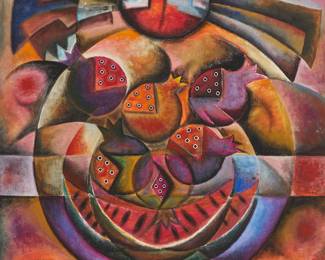 2084
Jose Maria De Servin
1917-1983
Untitled, Abstract, 1968
Oil on canvas
Signed and dated along the lower edge, at center: Jose Maria de Servin
39" H x 31" W
Estimate: $1,000 - $1,500