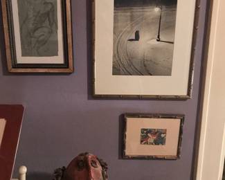 Framed Drawing, and Artwork.