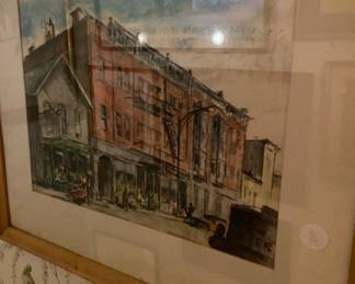 Frame drawing by Frank Beatty (Illustrator for Pop Mechanics- once exhibited at the Art Inst./Chicago )