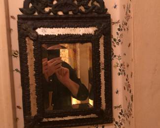 Decorative Metal and Glass Mirror.