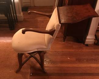 Another view of the Walnut reading table 